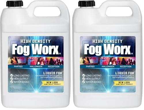 Fog Worx Extreme High Density Fog Juice — Gallon 2-Pack